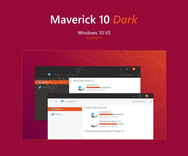 Maverick 10 Dark     Windows 10  - 